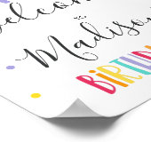 Rainbow Bright Birthday Party Poster (Ecke)