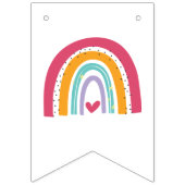Rainbow Bright Birthday Party Wimpelkette (Erste Fahne)