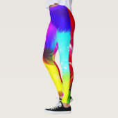 Rainbow Bright Bold Artistic Leggings (Links)