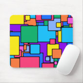 Rainbow Bright Boxes Mousepad (Mit Mouse)