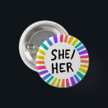 Rainbow Bright Circle Rings Button<br><div class="desc">Dekorieren Sie Ihr Outfit mit diesem coolen Kunstknopf. Sie können ihn anpassen und auch Text hinzufügen. Karo in meinem Shop für viel mehr Farben und Muster! Lass mir Bescheid,  wenn du auch etwas Gewohntes willst.</div>