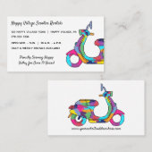 Rainbow Bright Colors Scooter Moped Rentals Repara Visitenkarte (Vorne/Hinten)