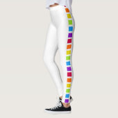 Rainbow Bright farbig weiß Leggings (Links)