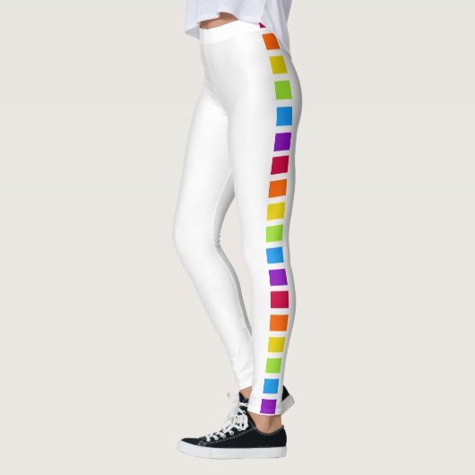 Rainbow Bright farbig weiß Leggings (Links)
