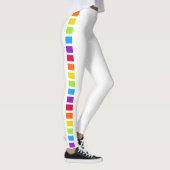 Rainbow Bright farbig weiß Leggings (Rechts)