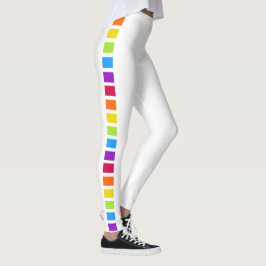 Rainbow Bright farbig weiß Leggings
