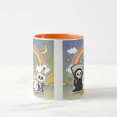 Rainbow Bright Grim Sensenmann und Freunde Tasse (Zentrum)
