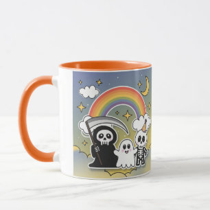 Rainbow Bright Grim Sensenmann und Freunde Tasse