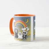 Rainbow Bright Grim Sensenmann und Freunde Tasse (Vorderseite Links)