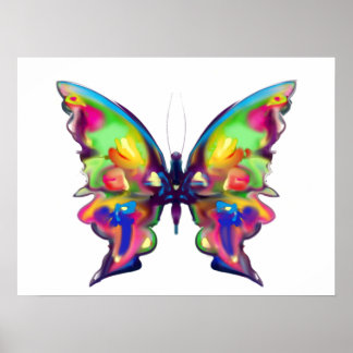 Rainbow Bright Hübsch Butterfly Poster