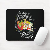 Rainbow Brite Christmas Merry und Brite Sleigh Rid Mousepad (Mit Mouse)