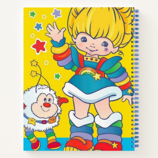 Rainbow Brite & Twink Spiral Notebook Notizblock (Rückseite)