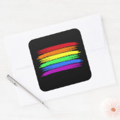 Rainbow Brushstroke LGBT Sticker (Umschlag)