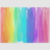 Rainbow Brushstrokes Farbenfrohe künstlerische Was Seidenpapier (Vorderseite)