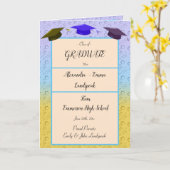 Rainbow-Bubble-Abschluss Karte (Gelbe Blume)