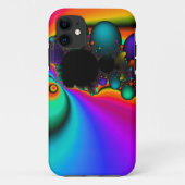 Rainbow Bubble Art iPhone Case (Rückseite)