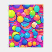 Rainbow Bubble Blast Artwork Fleecedecke (Vorderseite)