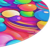 Rainbow Bubble Blast Artwork Schneidebrett (Ecke)
