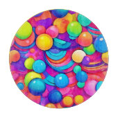 Rainbow Bubble Blast Artwork Schneidebrett (Vorderseite)