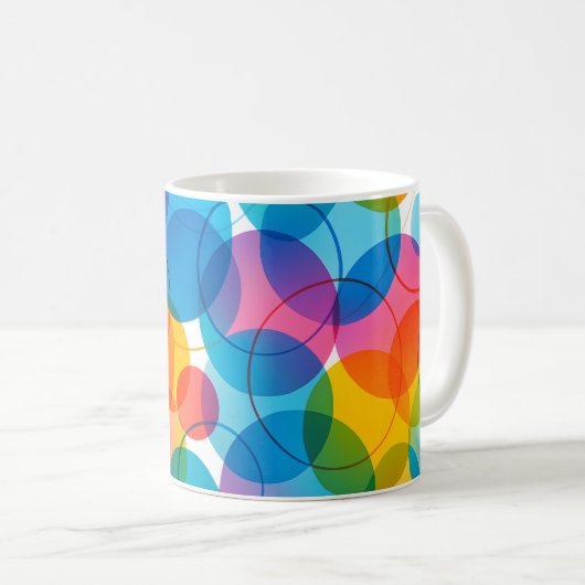 Rainbow Bubble Kaffeetasse (VorderseiteRechts)