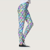 Rainbow Bubble Mermaid Scales Leggings (Rechts)