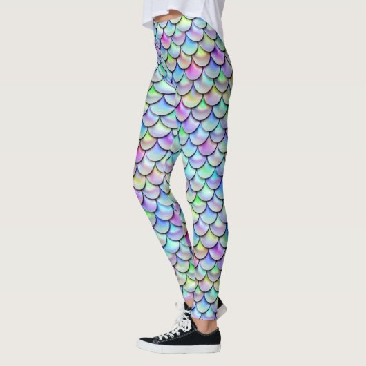 Rainbow Bubble Mermaid Scales Leggings (Links)