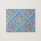 Rainbow Bubble Mermaid Scales Puzzle (Horizontal)