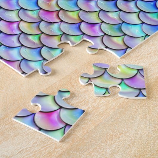 Rainbow Bubble Mermaid Scales Puzzle (Seite)