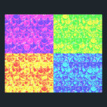 Rainbow-Bubble-Packung Pop Art Fotodruck<br><div class="desc">Pop Art Bubble Wrapper Muster in Regenbogenfarben</div>
