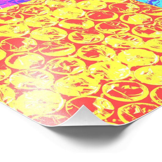 Rainbow-Bubble-Packung Pop Art Fotodruck (Ecke)