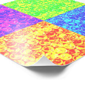 Rainbow-Bubble-Packung Pop Art Fotodruck (Ecke)