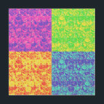 Rainbow-Bubble-Packung Pop Art Holzwanddeko<br><div class="desc">Pop Art Bubble Wrapper Muster in Regenbogenfarben</div>