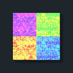 Rainbow-Bubble-Packung Pop Art Leinwanddruck<br><div class="desc">Pop Art Bubble Wrapper Muster in Regenbogenfarben</div>
