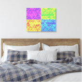 Rainbow-Bubble-Packung Pop Art Leinwanddruck (Insitu (Schlafzimmer))