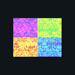 Rainbow-Bubble-Packung Pop Art Leinwanddruck<br><div class="desc">Pop Art Bubble Wrapper Muster in Regenbogenfarben</div>