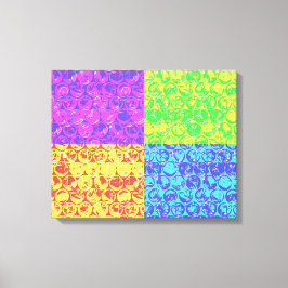 Rainbow-Bubble-Packung Pop Art Leinwanddruck