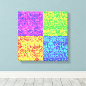 Rainbow-Bubble-Packung Pop Art Leinwanddruck (Insitu (Holzboden))