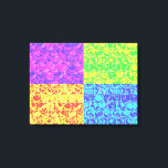 Rainbow-Bubble-Packung Pop Art Leinwanddruck<br><div class="desc">Pop Art Bubble Wrapper Muster in Regenbogenfarben</div>