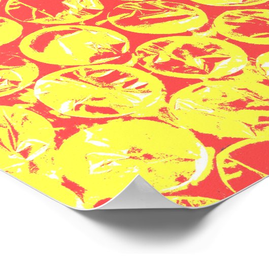 Rainbow-Bubble-Packung Pop Art Poster (Ecke)