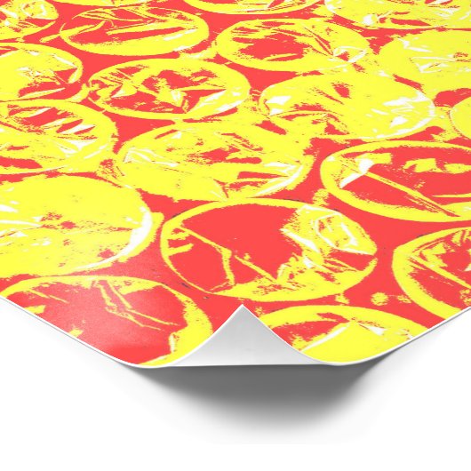 Rainbow-Bubble-Packung Pop Art Poster (Ecke)