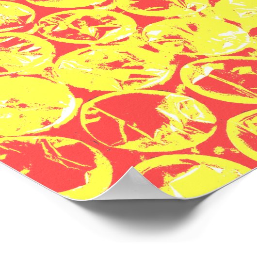 Rainbow-Bubble-Packung Pop Art Poster (Ecke)