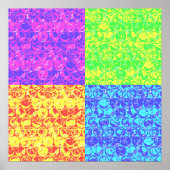 Rainbow-Bubble-Packung Pop Art Poster (Vorne)