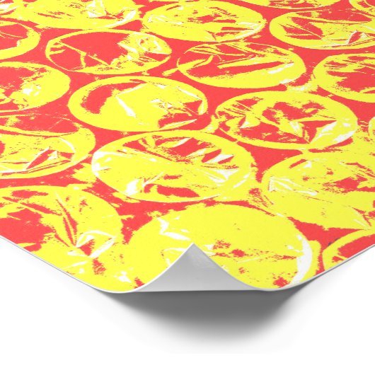 Rainbow-Bubble-Packung Pop Art Poster (Ecke)