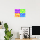Rainbow-Bubble-Packung Pop Art Poster (Heimbüro)