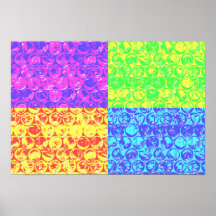 Rainbow-Bubble-Packung Pop Art