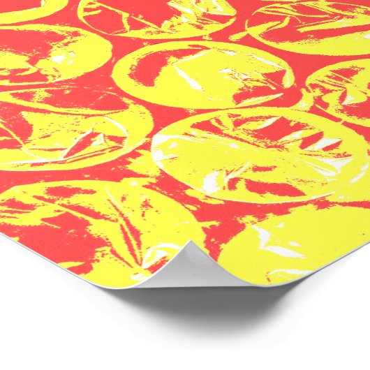 Rainbow-Bubble-Packung Pop Art Poster (Ecke)