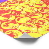 Rainbow-Bubble-Packung Pop Art Poster (Ecke)