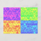 Rainbow-Bubble-Packung Pop Art Postkarte (Vorderseite)