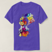 Rainbow Bubble Violin T-Shirt (Design vorne)