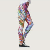 Rainbow Bubble Waves - Abstraktes Muster L Leggings (Rechts)